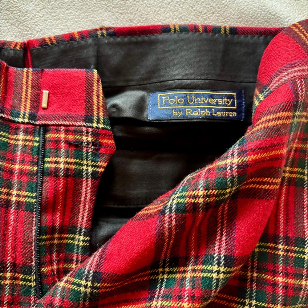 Vtg Polo University by Ralph Lauren Plaid 32x28 Dress Pants